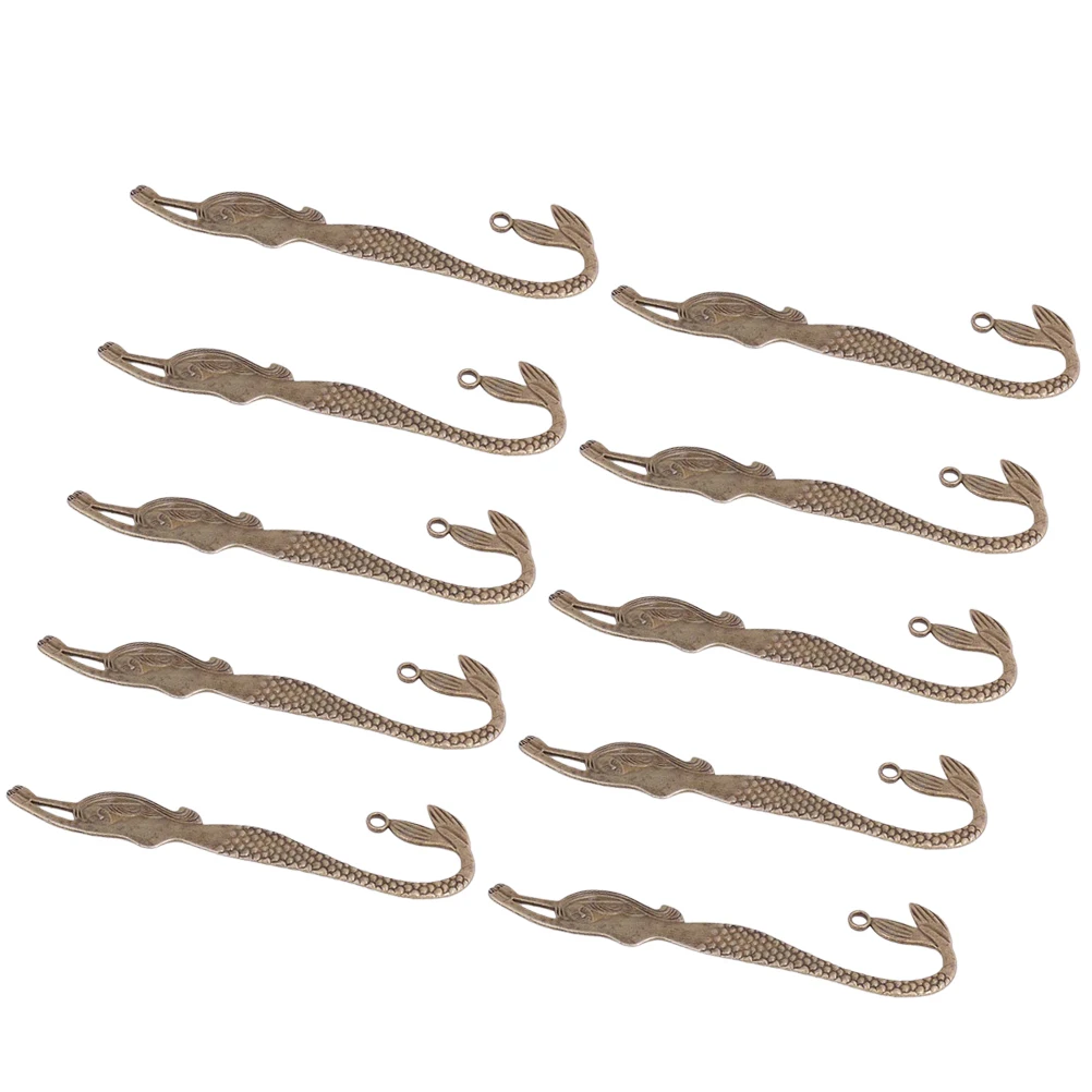 

10pcs Alloy Bookmark Pendant Chic Charms Fashion Jewelry Making Pendants Accessories Gift Ideas for Necklaces Bracelets