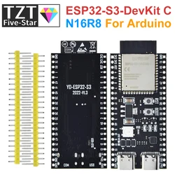 TZT ESP32-S3-DevKitC-1 ESP32-S3 WiFi Bluetooth-compatible BLE 5.0 Mesh Development Board ESP32 Wireless Module N16R8