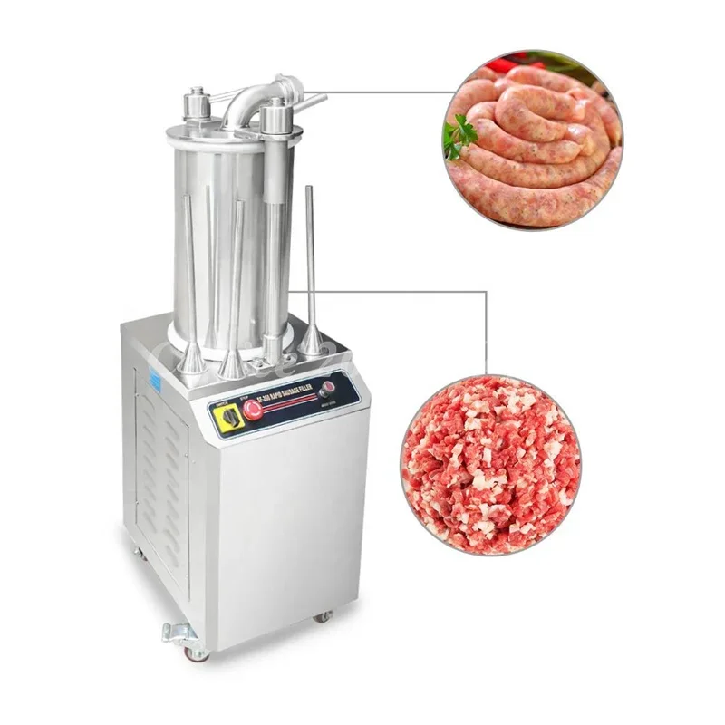 Stainless Steel Sausage Stuffer Making Machine Automatic Sausage Machine Sf-260 Hydraulic Sausage Filling Maker