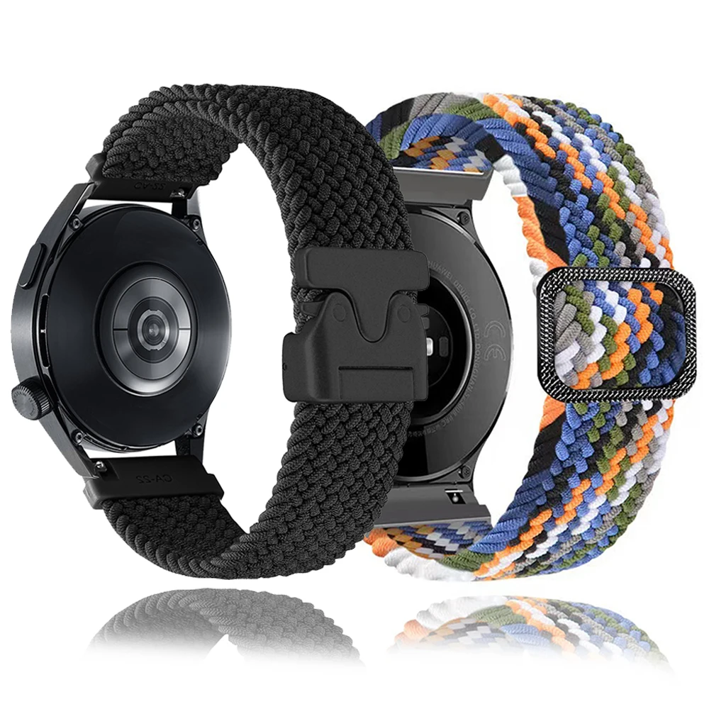 2pcs 20/22mm Braided Band For Xiaomi Watch 2 Pro/S4/S1 Active/Watch color 2 Nylon Sports bracelet Huawei GT 2e 4 5 Amazfit strap