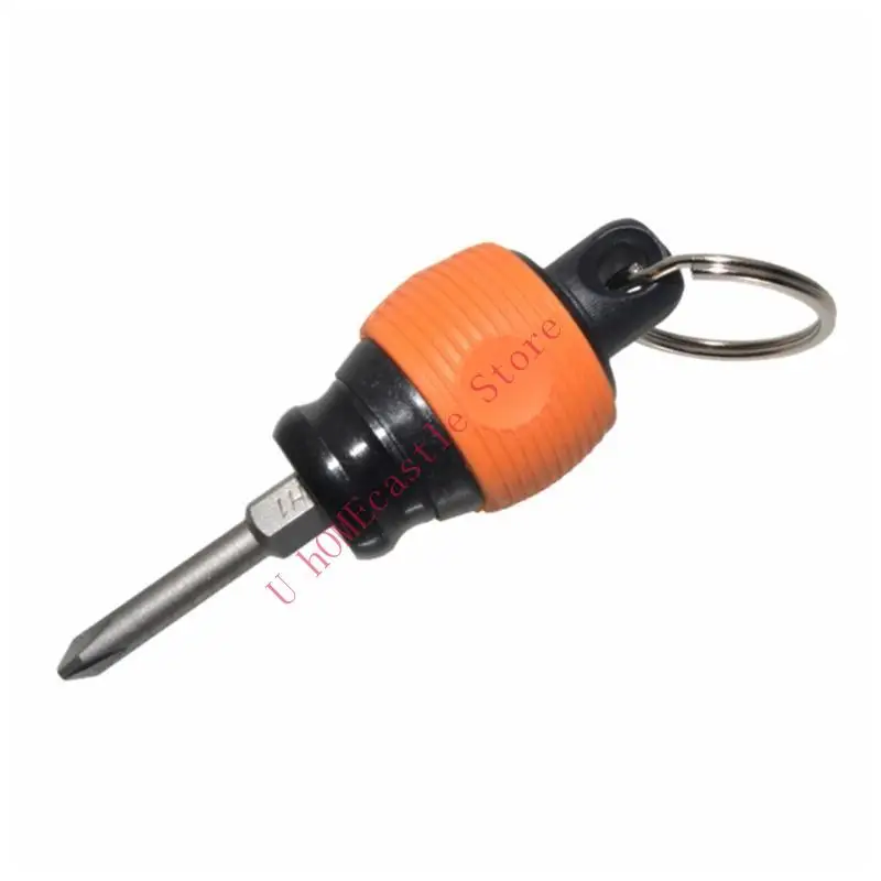 63HF Screwdriver Drill Bit 1/4'' Handheld Bit Holder Shank Keychain Holder Quick Release Extension Bar Portable