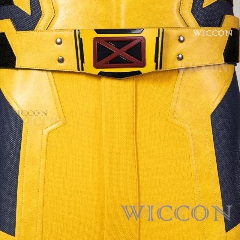 New Movie Wolverine Cosplay Costume Mask Jumpsuit Vest Gloves Belt Wolf Steel Claw Handsome Suit For Men High Quality Made