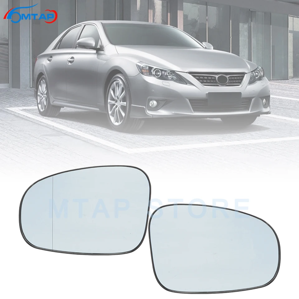 MTAP For Toyota Mark X Reiz 2010-2015 Prius 2010-2017 Exterior Rearview Mirror Glass With Heating Car Outside Reversing Lens