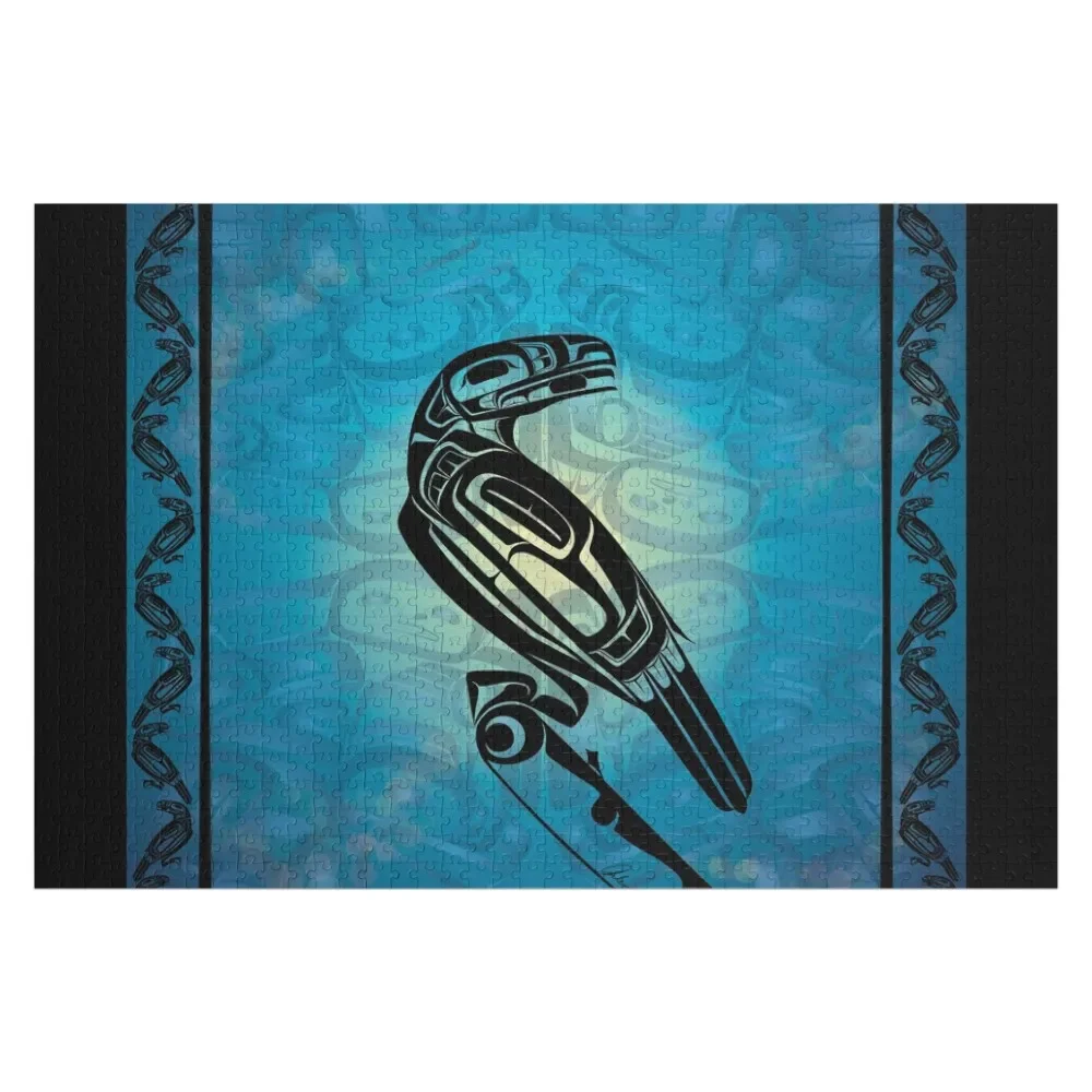 

Пазл с изображением ворона, персонализированный, с именем, деревянный, на заказ, подарок для ребенка, пазл с картинкой