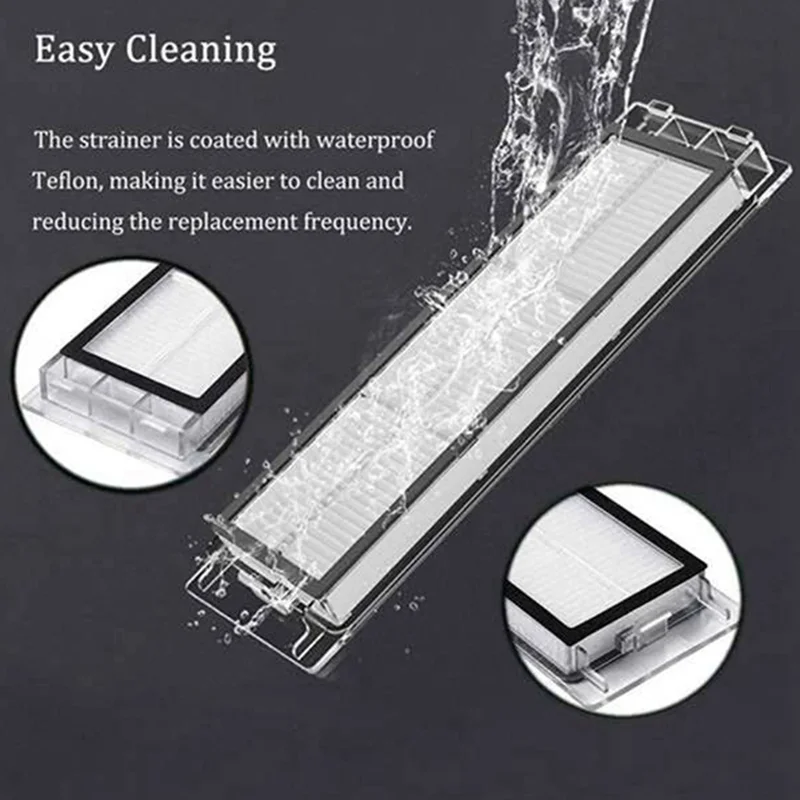 สำหรับ Xiaomi 1/1S Roborock S6 MAXV S6 PURE S5 MAX S5 S4 E4 E35 E2หุ่นยนต์สูญญากาศทำความสะอาดหลักแปรงด้านข้าง Hepa Filter Mop ผ้าอะไหล่
