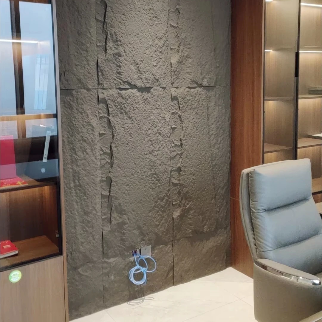 Mushroom Wall Panel Pu Faux Stone Wall Panel Eco Material Impact-Resistant For Villas And Hotels Factory Direct Selling