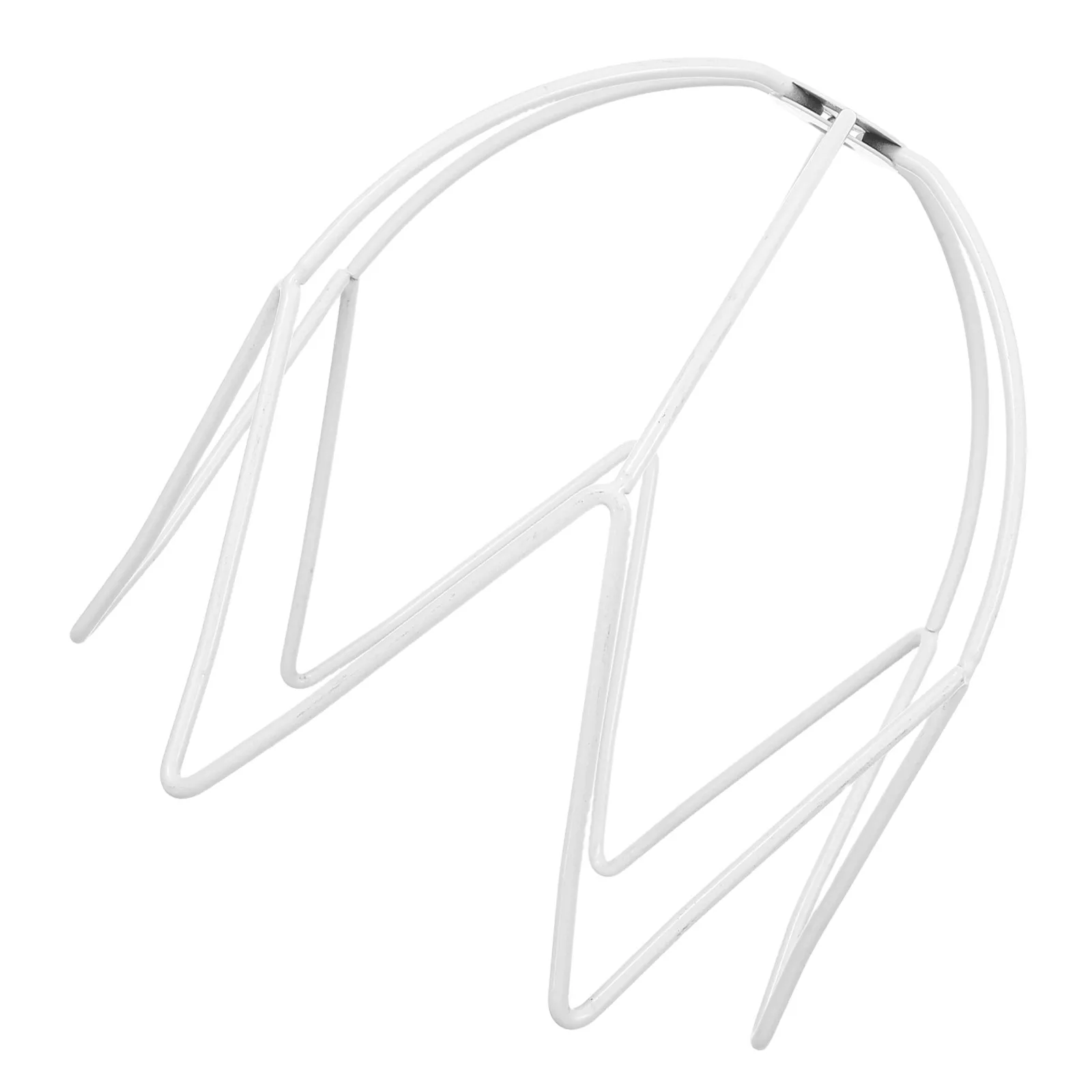 

French Vintage Metal Wire Cage Lamp Frame Elegant Crystal Table Lamp Holder DIY Pendant Light Shade Replacement Decorative