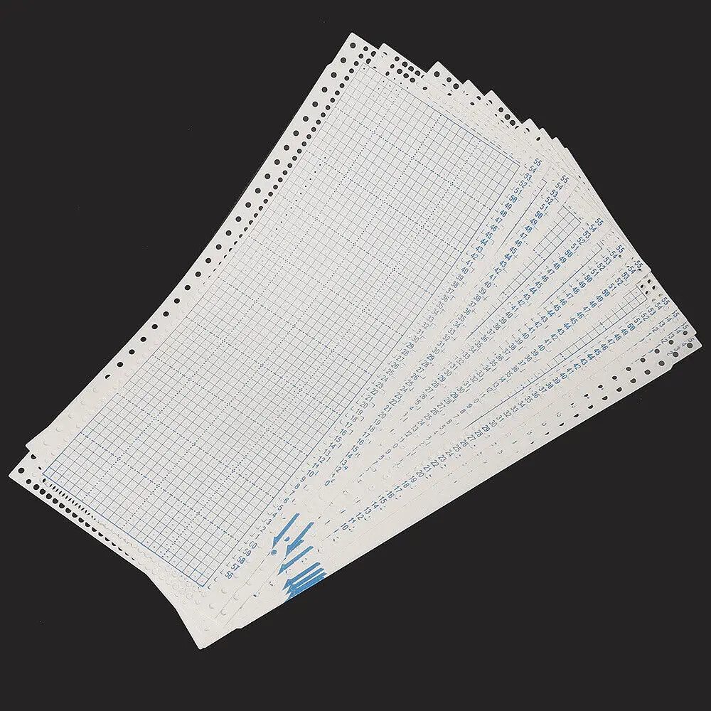 10pcs Blank Punch Card 24 Stitch fit for Brother Singer SReed Knitting Machine HG7713