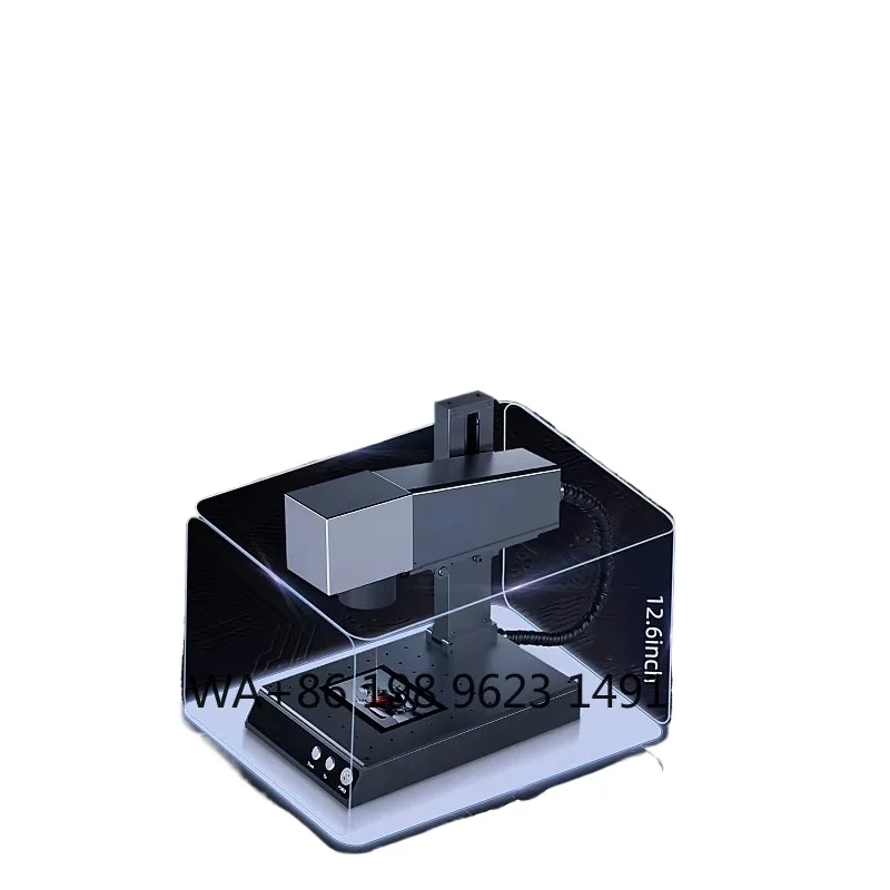 

Mini Cutter 10W Desktop Engraving Machine CNC Printer 0.001-0.05mm Width 1064NM Red Light Marker With Rotary Axis