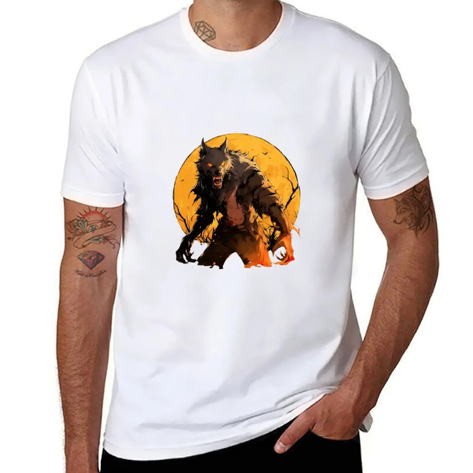 Werewolf // wolves // Halloween // wolfman haunted vibes Wolf T-Shirt t shirt man designer T-Shirt