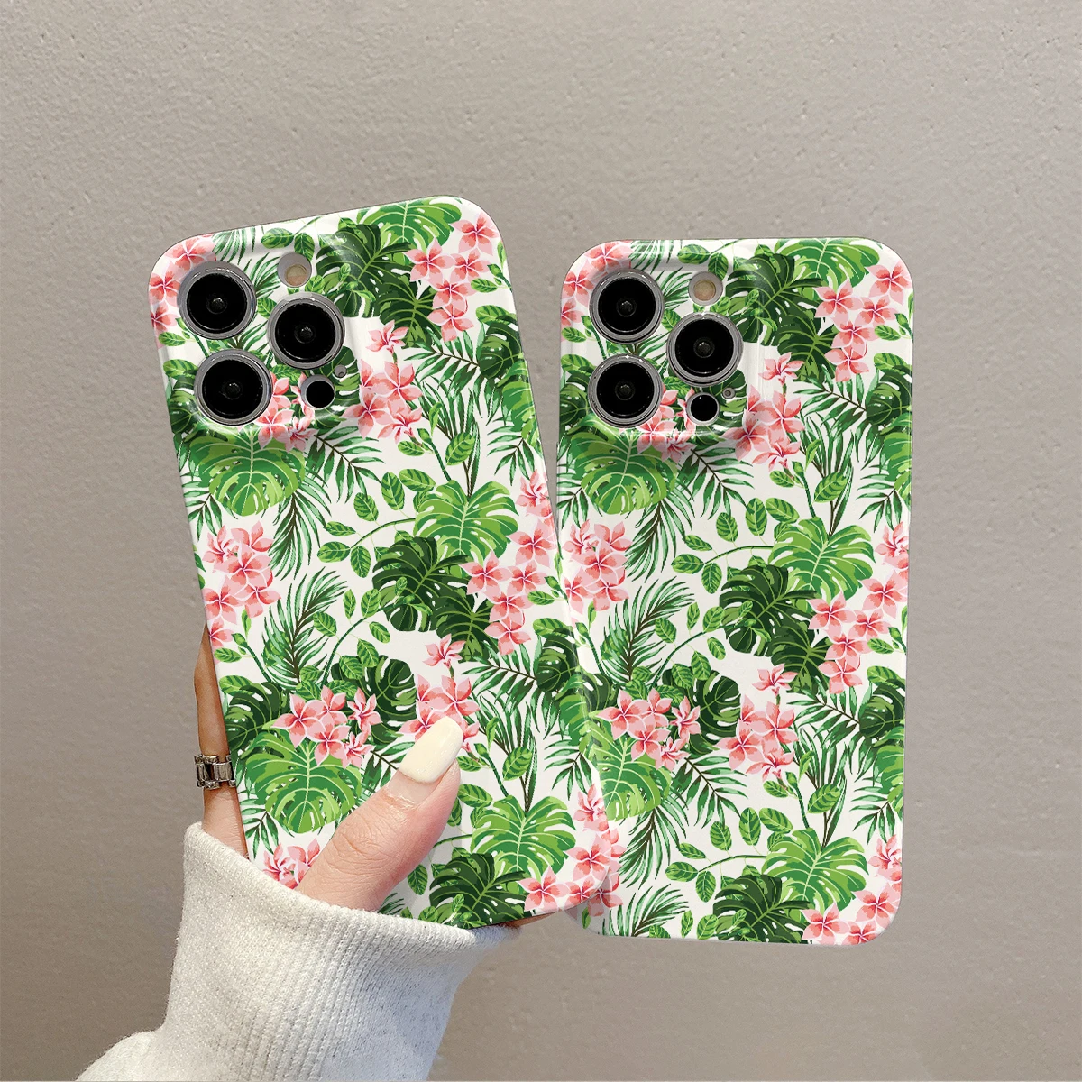 Popular Tropical plant phone case For iPhone 15 14 13 12 11 Pro Max Summer Beach style ShockProof Anti-fall lens ProtectiveCover