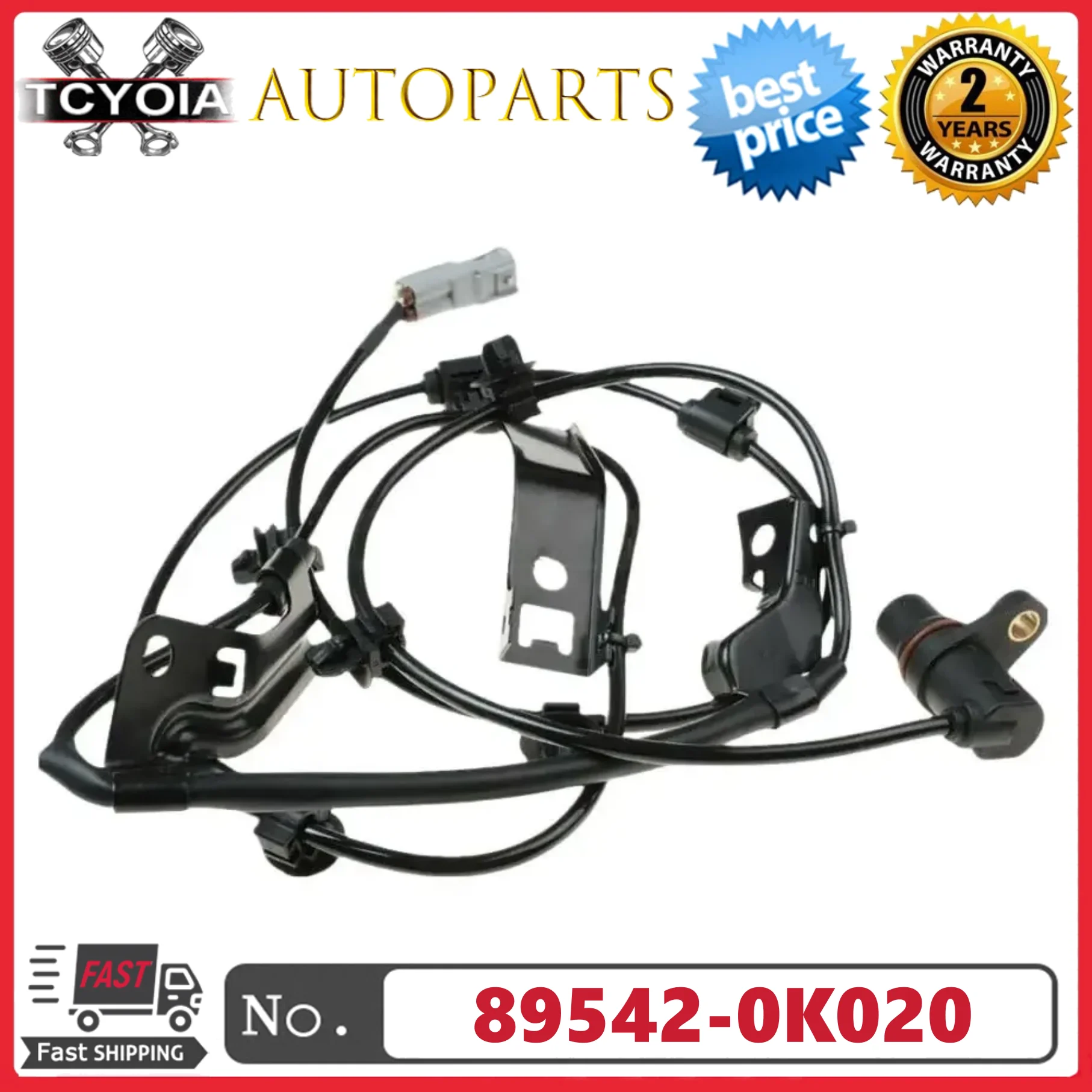 

Датчик скорости колеса ABS передний правый 89542-0K020 895420K020 для Toyota Hilux Base SR 2004-2012 2.7L