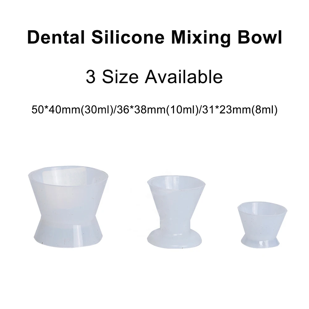 5pcs Dental Silicone Mixing Bowl Flexible Silicone Rubber Mixing Cups Dentist Tools Dentistry Products Cotisen Dentist Tools