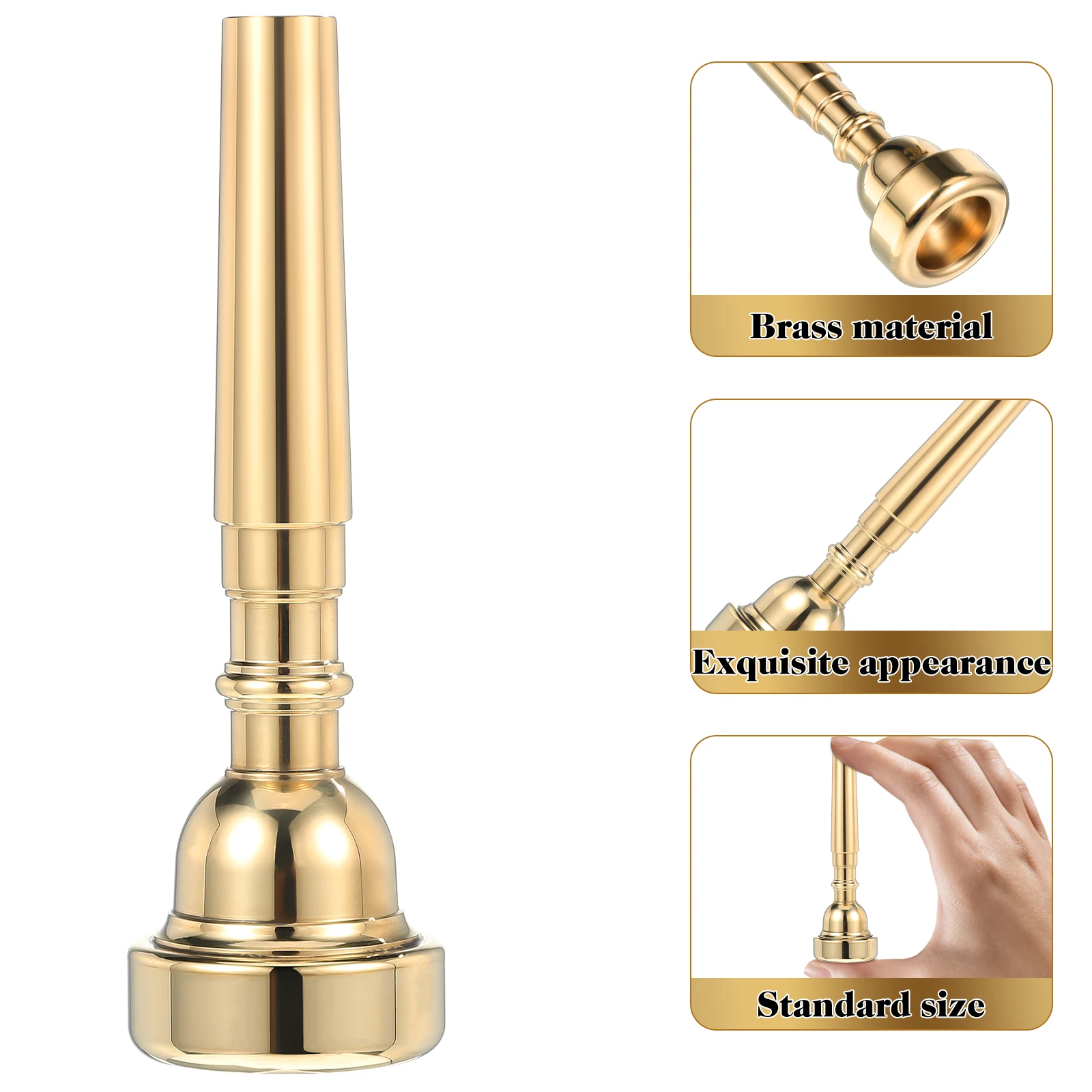 

Brass Instrument Accessories Trumpet Replacement Parts Mouthpiece Horn Metal Mouthpieces