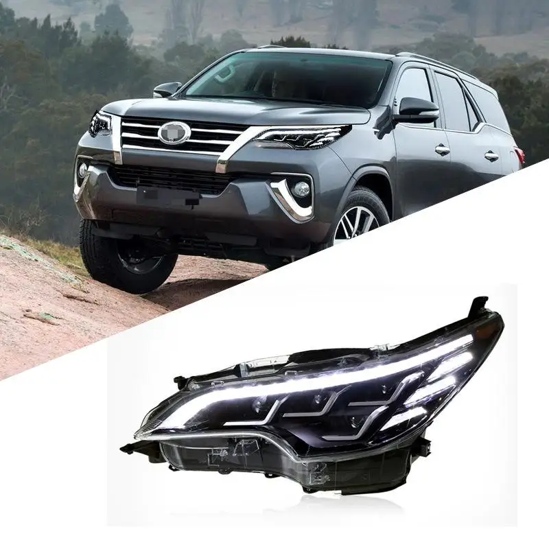 

Suitable For Toyota 16-20 Crossover Headlight Assembly Fortuner Modified Water Turn Signal LED Headlight