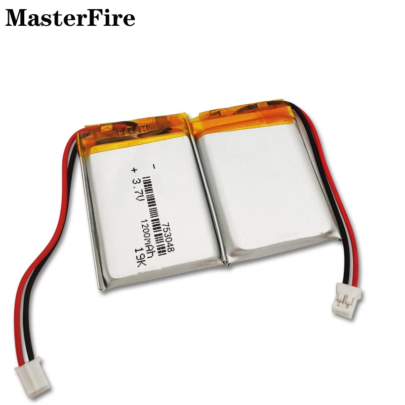 753048 1200Mah 3.7V Baterai Polimer Lithium untuk Gelang Olahraga Lampu Meja Power Bank Laptop Baterai Li-polimer Isi Ulang
