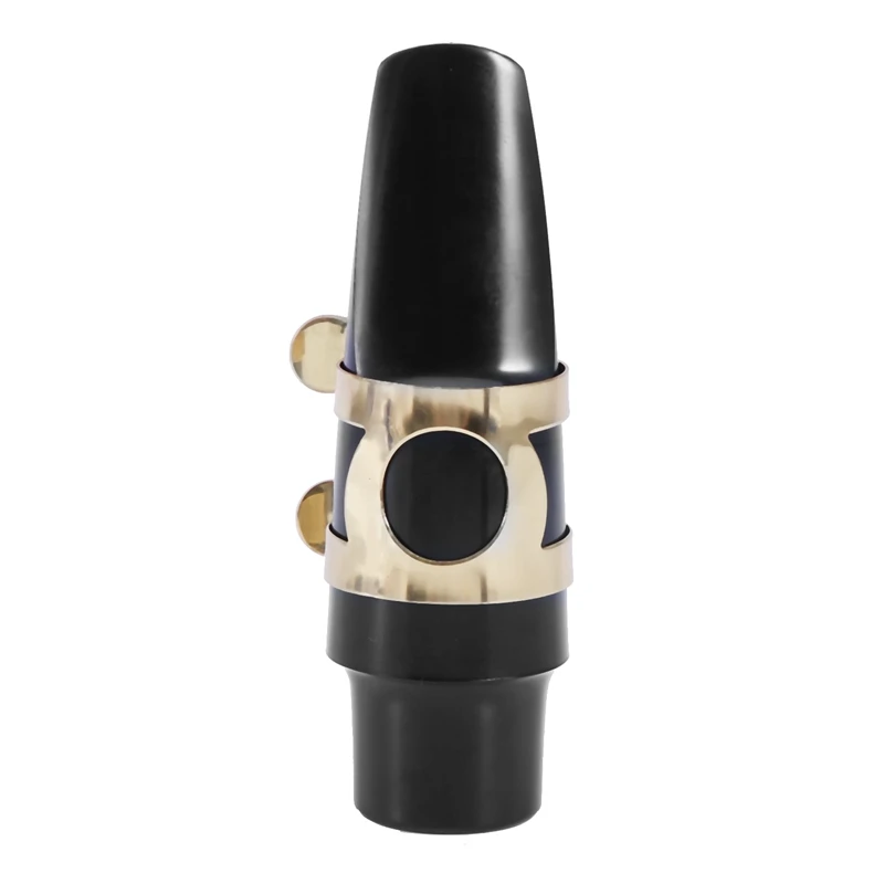 Alto Sax Saxophone Mouthpiece Plastic with Cap Metal Buckle Reed Mouthpiece Patches Pads Cushions                             #8