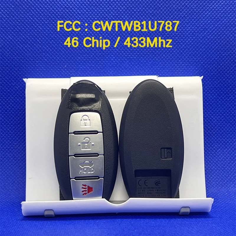 CN027046 Original 4 Button Smart Remote Insert Key Fob 46 Chip 433Mhz FCC CWTWB1U787 For Armada 2017