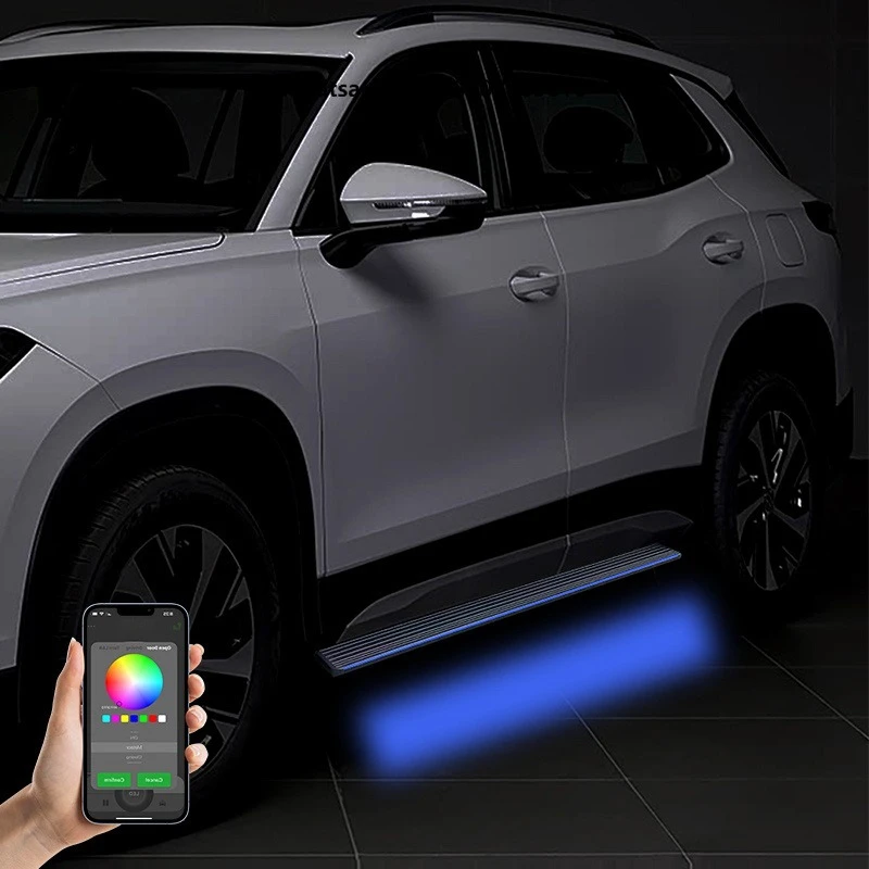 ANTISI OEM LED Car Side Steps SUV Original Aluminum Foot Running Boards for VW Tayron Allspace