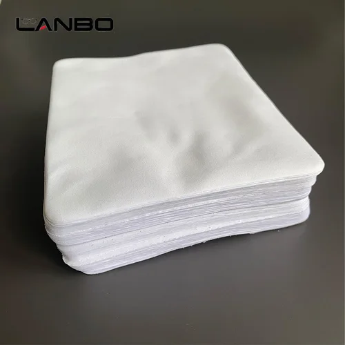 100 Uds 175mm X 145mm gamuza blanca paño de limpieza de gafas paño de microfibra lente de cámara limpio Piano ordenador teléfono pantalla limpiar