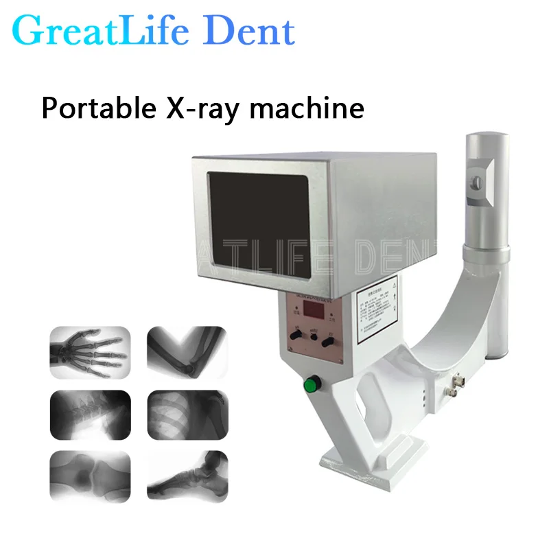 GreatLife Dent Medical Portable X-ray Machine Orthopedic Fluoroscopy Detection Veterinary Pets Dog X Ray Camera Sensor Scanner