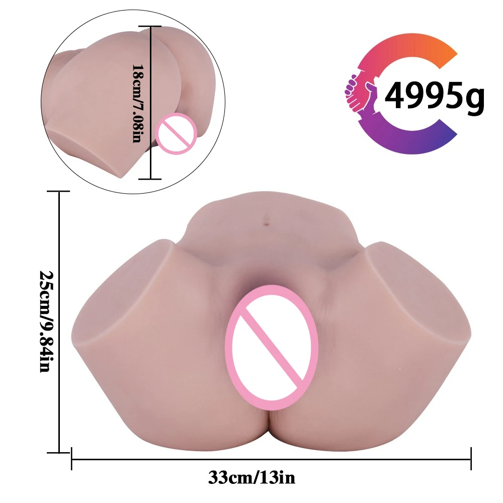 Silicone Pussy Sex Dolls Realistic Vagina Anus Torso For Male Masturbate Adult Big Butt Ass Erotic Vaginette Men Blowjob Sextoys