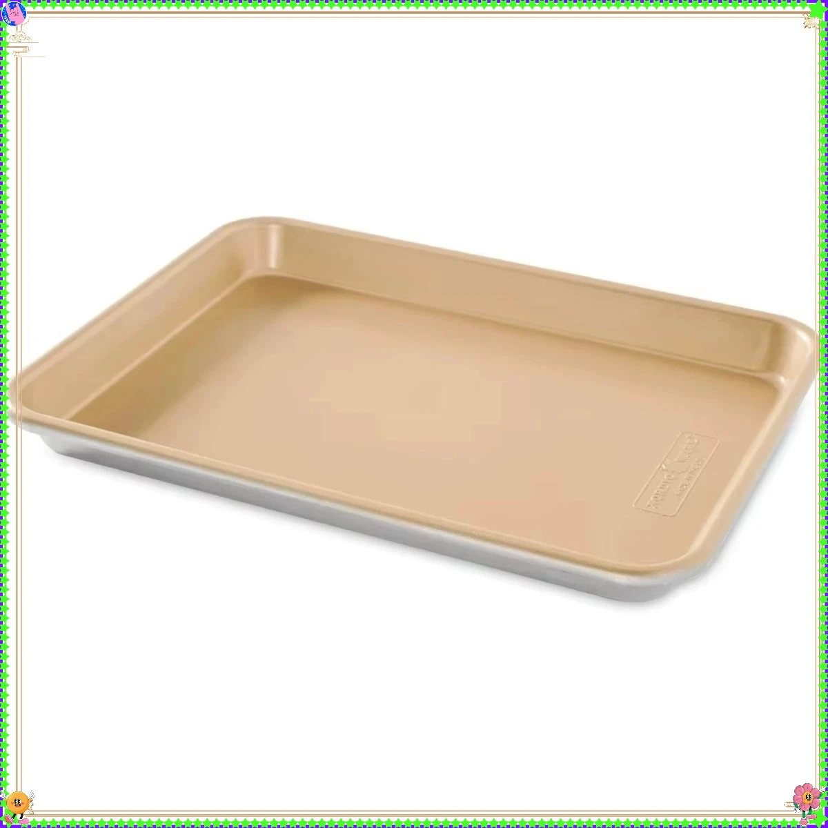 

Non-Stick Gold Mini Round Baking Pan - Reusable Cookie Mold for Family Baking, Birthday Cakes, and Kids' Cooking Activities
