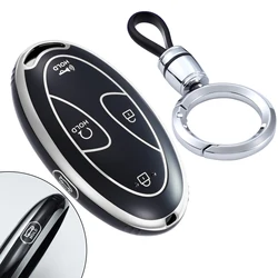 Key Fob Cover Fits for Hyundai 2024-2026 Tucson Elantra SEL Santa Fe Kona Sonata IONIQ 6 TPU Car Key Case Protector