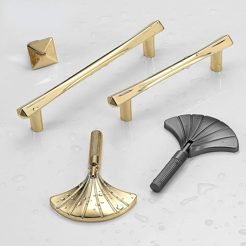 Modern Brass Knurling Furniture Handles Drawer Knobs Cupboard Wardrobe Dresser Shoe Box Drawer Cabinet Wine Bar Handles