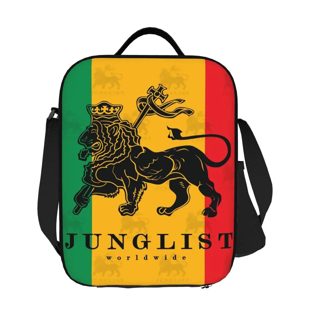 

Изготовленная на заказ сумка для обеда Lion Of Judah Junglist для мужчин и женщин, термохолодильник, изолированный ланч-бокс для школьников