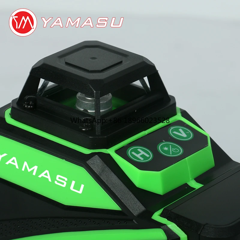 level 01 Wall  Level 16 Lines 4D 360 Green Beam Self-Leveling Rotary Leveler Vertical Cross Line