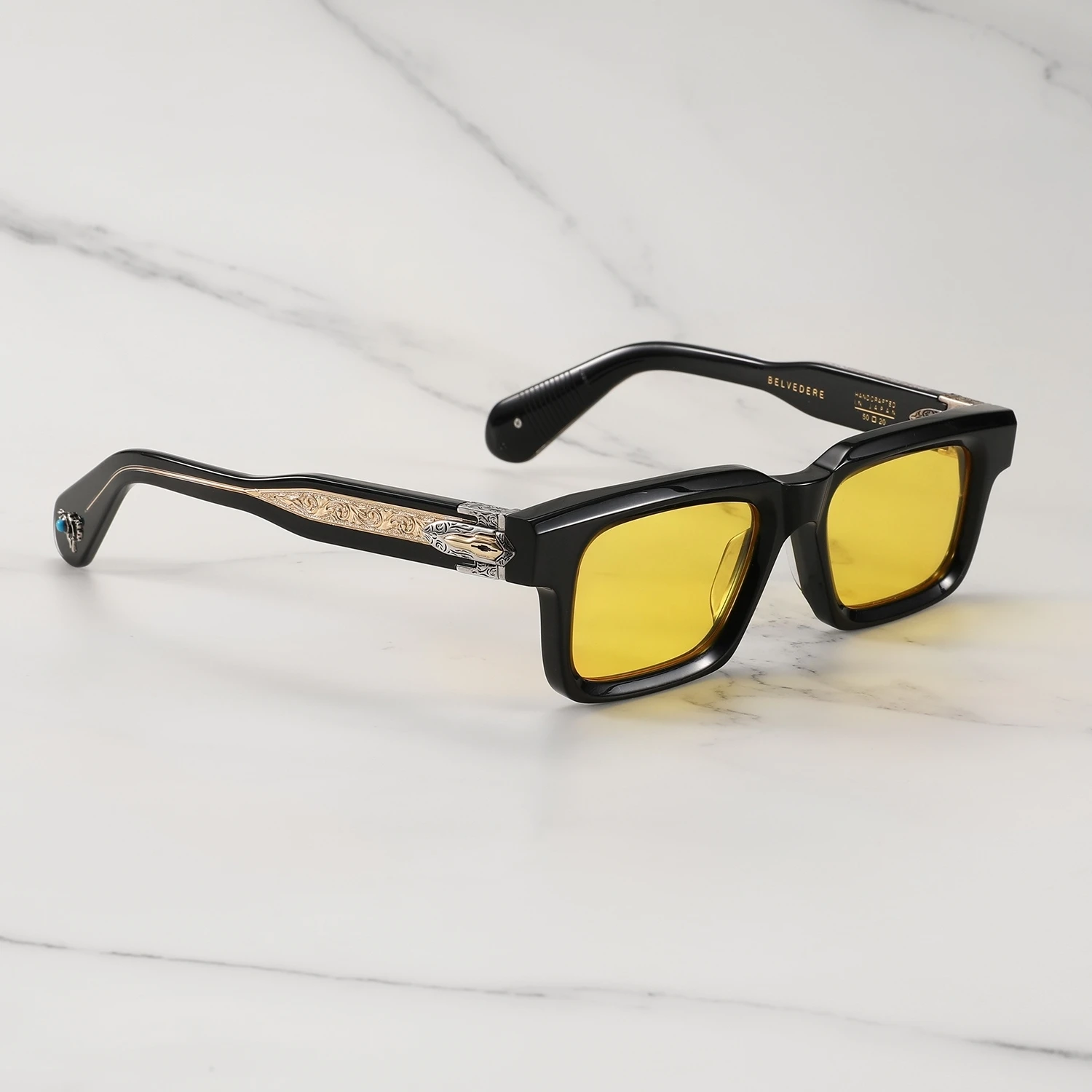 JMM BELVEDERE Business Handgemaakte Zonnebril Vrouwen Luxe Vierkante Dikke Acetaat Designer Lentes De Sol Mujer heren Zonnebril