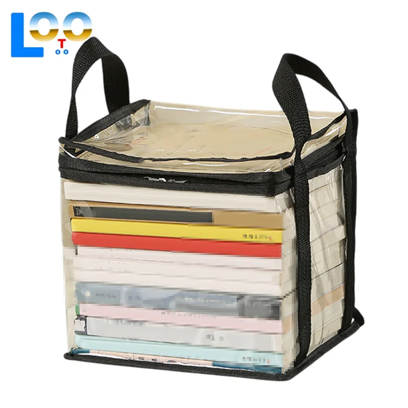 Складная книжная коробка, студенческий общежитие, классный органайзер для книг, прозрачный водонепроницаемый домашний ящик для хранения книг