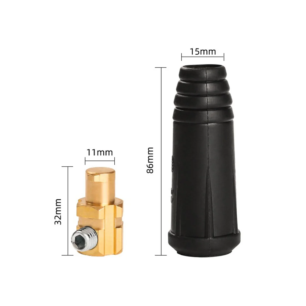 2pcs Welding Cable Male Connector Welding Machine Quick Connector Joint For DKJ35-50 Welder Accessories view 6