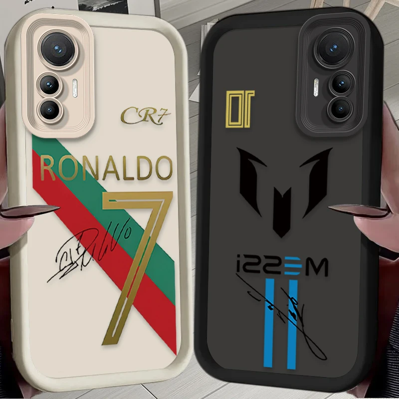 เคสโทรศัพท์ลาย M-messi C-cR7-R-Ronaldos สำหรับ Xiaomi Mi 15 Ultra 14 13 12 12S 12X 11 Lite 5G NE 13T 12T 11T 14T Pro  วัสดุซิลิโคน