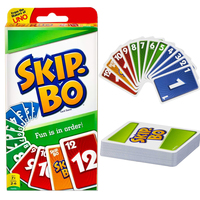 Mattel Games, SKIP-BO Card Games for ages +7, card sequencying family game from UNO creators