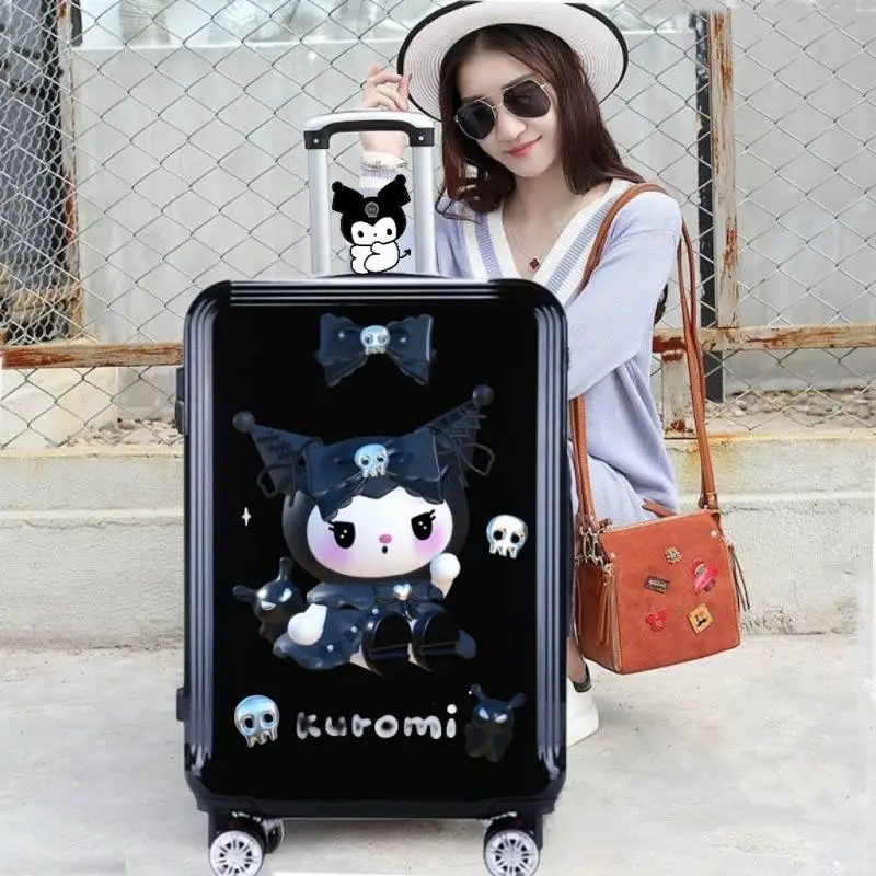 

Cinnamoroll Anime Kawaii Sanrio Suitcase Lightweight Boarding Passcode Box Cute Kuromi Trolley Suitcase Ins Gifts for Girls