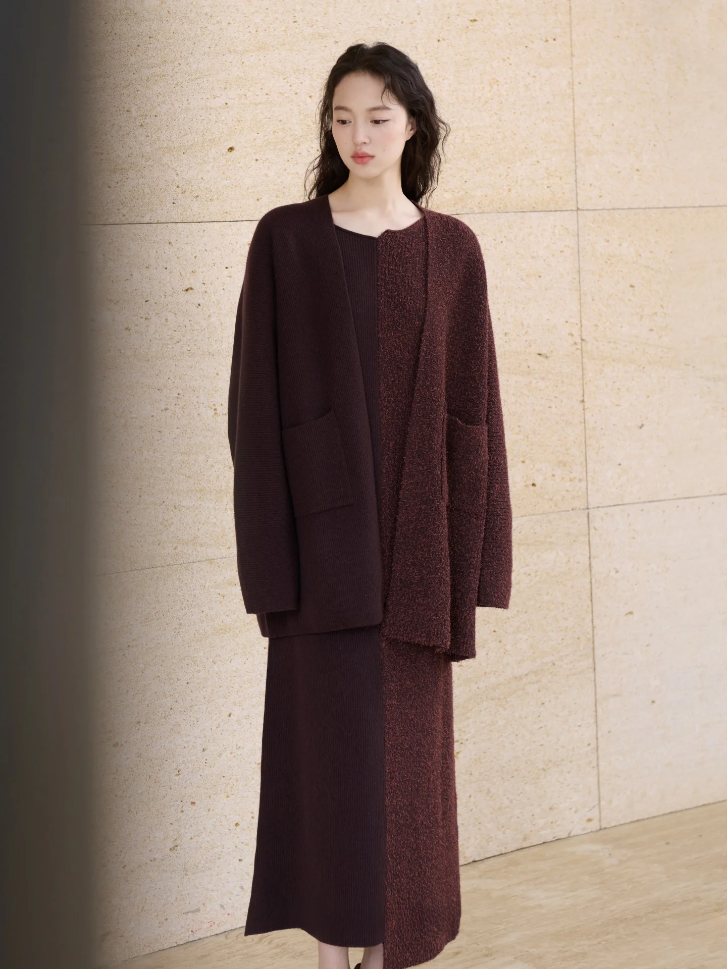 

Шерстяная пряжа с хлопковой нитью, двухцветная, для вязания в технике пэчворк, для юбок, кардиганов, универсального применения