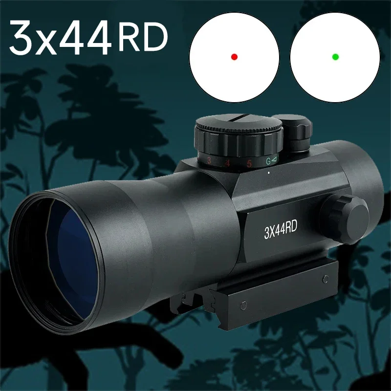 

3X44 Telescope Green Red Dot Red Green Dot Adjustable Light Source Telescope Remote Observation Outdoor Camping