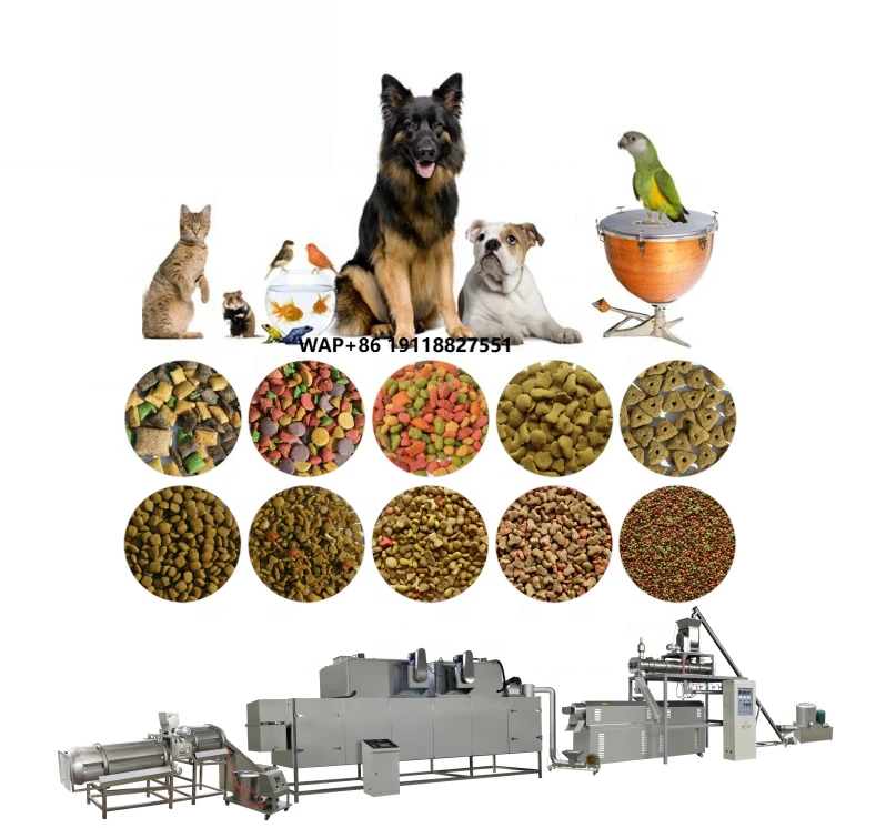 خط إنتاج آلة صنع أغذية الكلاب الأليفة ذات السعة الكبيرة الكاملة من الفولاذ المقاوم للصدأ توفر محرك بخاري صغير مضخة لولبية مزدوجة #1