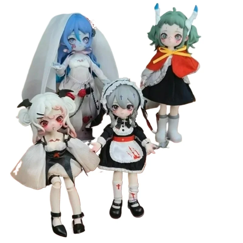 

Nyssa Bizarre Nightmares BJD Series Blind Box Joint Movable Mystery Box Doll Kawaii Toys Action Figure Ornaments Halloween Gifts