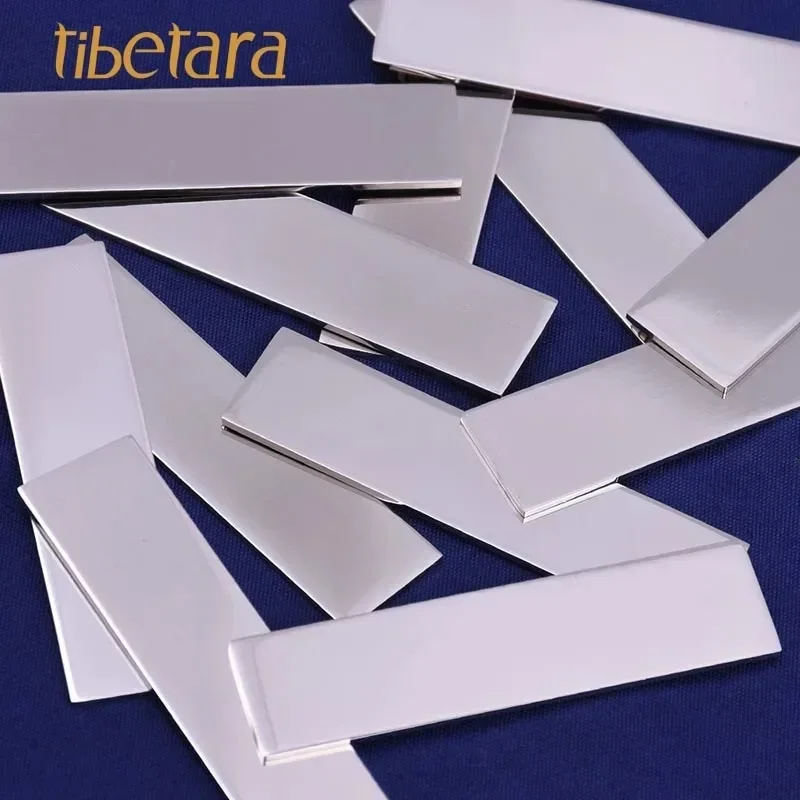 

10pcs Stainless Steel Rectangle Stamping Blanks FANTASTIC SHINE,Multi Sizes,16 Gauges DIY Jewelry Tag
