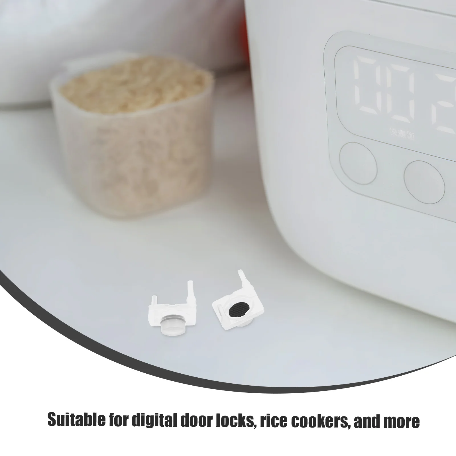 

40Pcs Internal Rebound Silicone Button for Digital Door Lock Mahjong Machine Rice Cooker Steamer Flat Keypad Push Button Switch