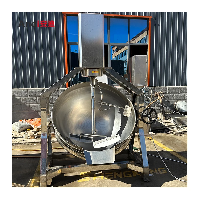 Industrial Big Oil Jacketed Cooking Pot Peanut Vegetable Steam Large Cooking Equipment