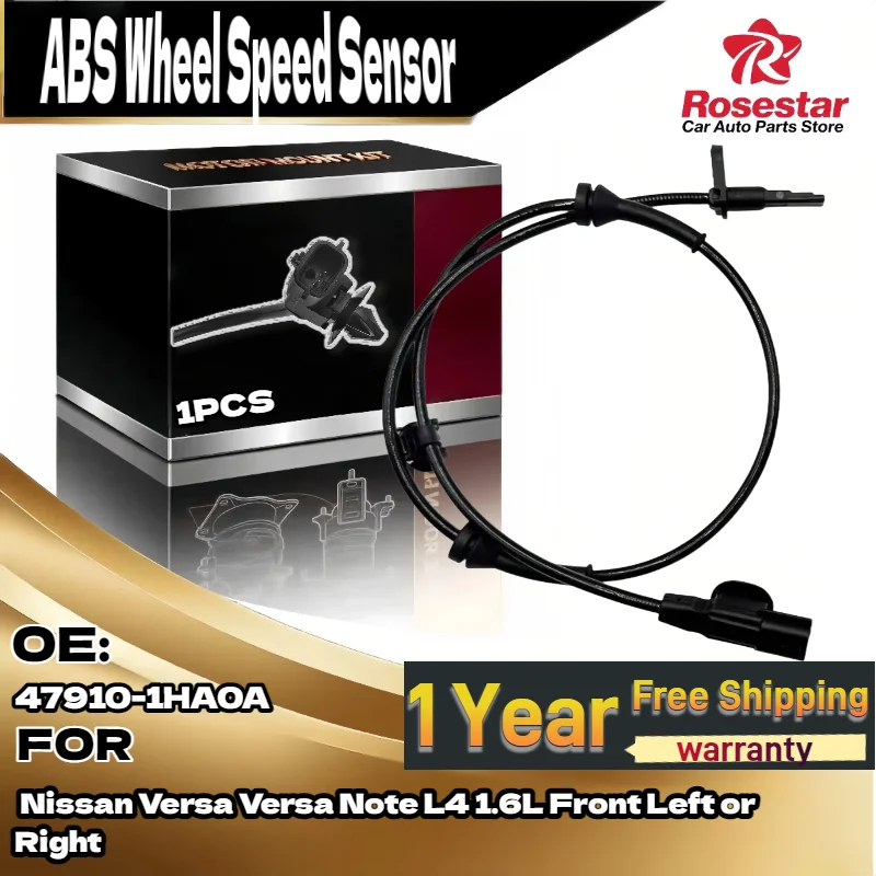 For ABS Wheel Speed Sensor 47910-1HA0A for Nissan Versa Versa Note L4 1.6L Front Left or Right