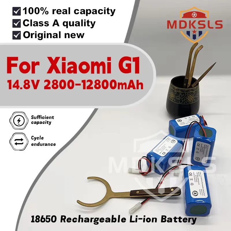 2026 New 14.8V 2800-12800mAh Li-Ion Battery for Xiaomi G1 MI Robot Vacuum Mop Essential MJSTG1 Robot Vacuum Cleaner Accessories