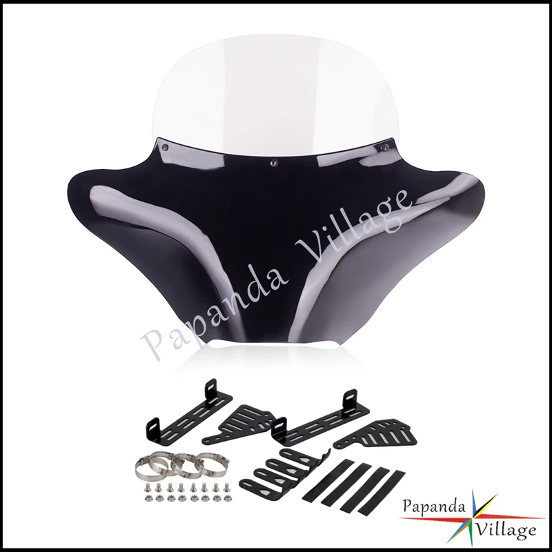 Motorcycle Batwing Fairing Front Headlight Windshield Cover For Harley Softail Deluxe Road King FatBoy Heirtage Classic 86-12