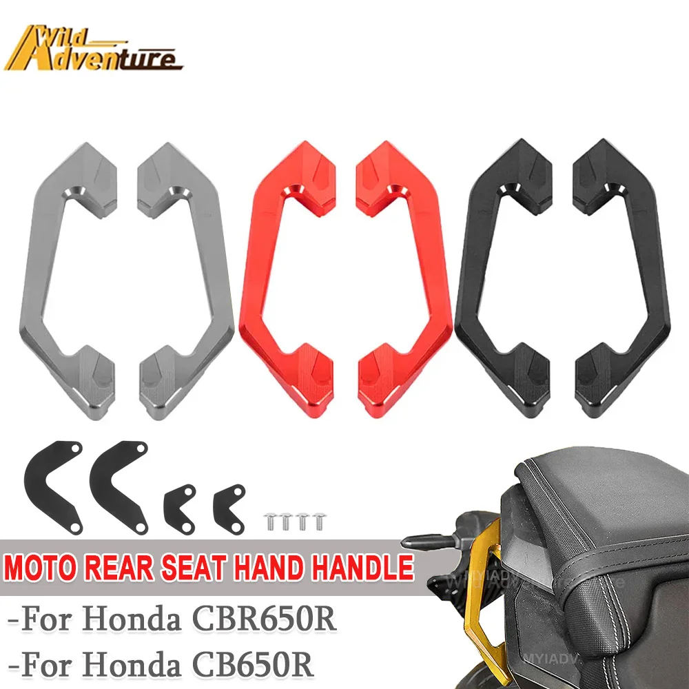 

Motorcycle Seat Hand Grab Bars Accessories Rear Armrest Bracket Handrail Rear Passenger Armrest For Honda CB650R CBR650R 2019-21