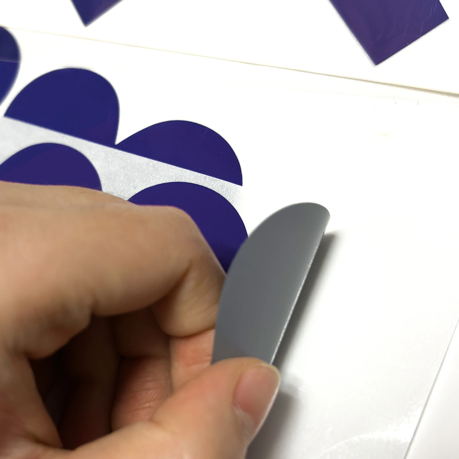 50pcs Scratch off Sticker Purple Heart Shape Labels DIY Scratch off Labels For Reward Gift Scratch Card