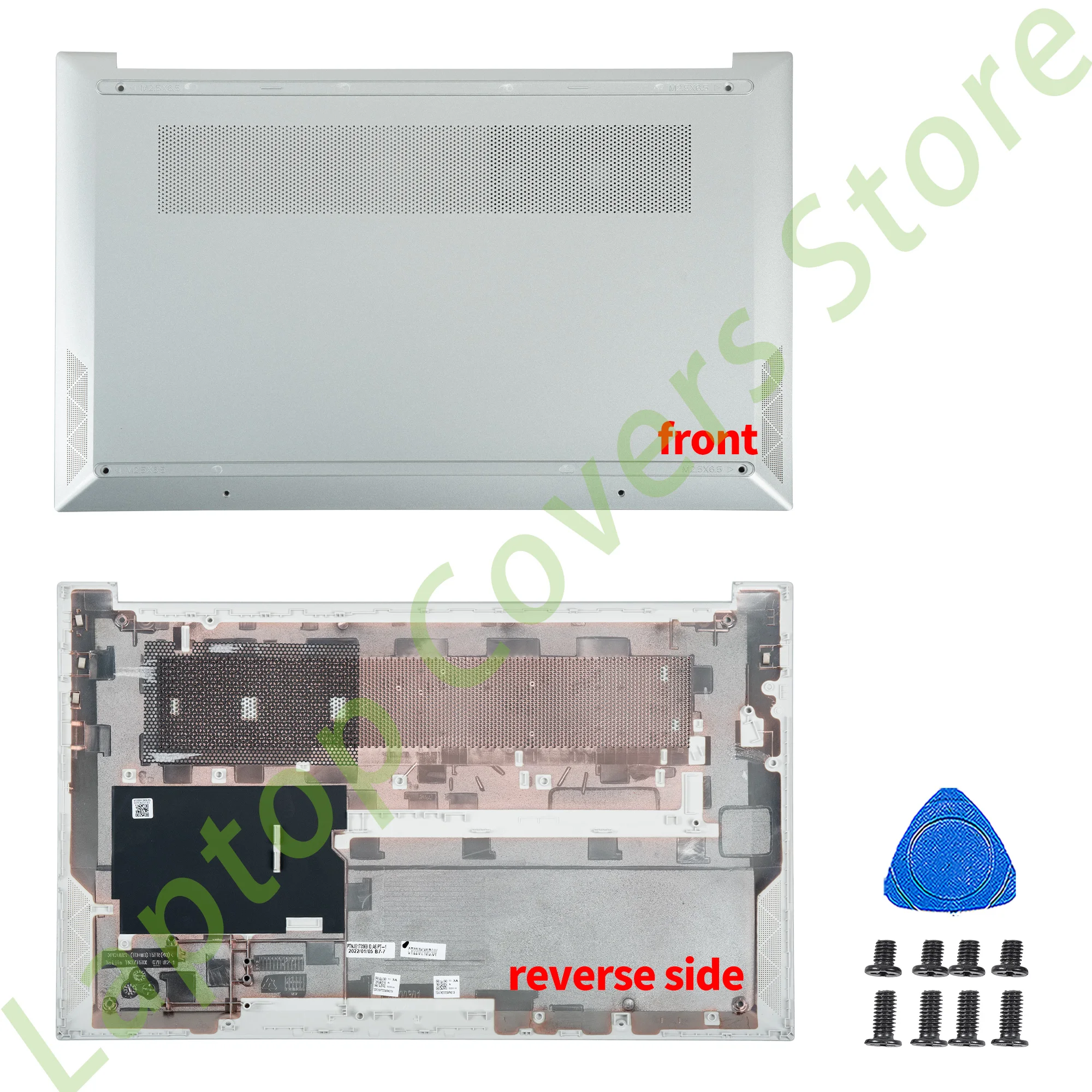 Imagem -05 - Capa de Tela para Pavilhão Lcd Tampa Traseira Dobradiças Moldura Frontal Prata Substituir 15 15-eg 15-eh 15z-eh Tpn-q245 Q246 15.6